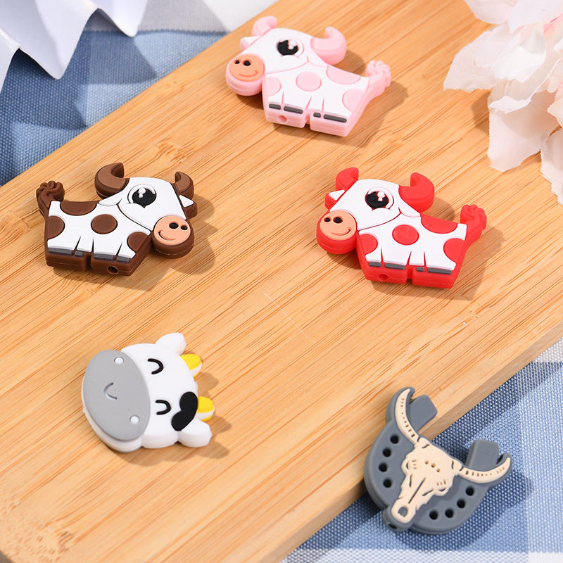 Al por mayor de 50 piezas de dibujos animados de dibujos animados PP de silicona